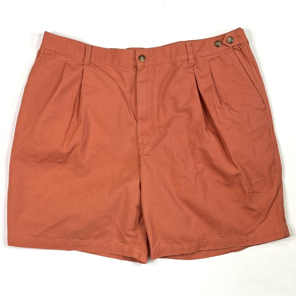 Savane Shorts Mens 38 Orange Chino Summer Sun